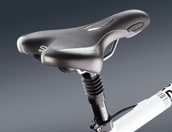 Komfort, wie man ihn sich wünscht: Selle Royal Lookin Gel-Sattel und gefederte Sattelstütze Komfort, wie man ihn sich wünscht: Selle Royal Lookin Gel-Sattel und gefederte Sattelstütze