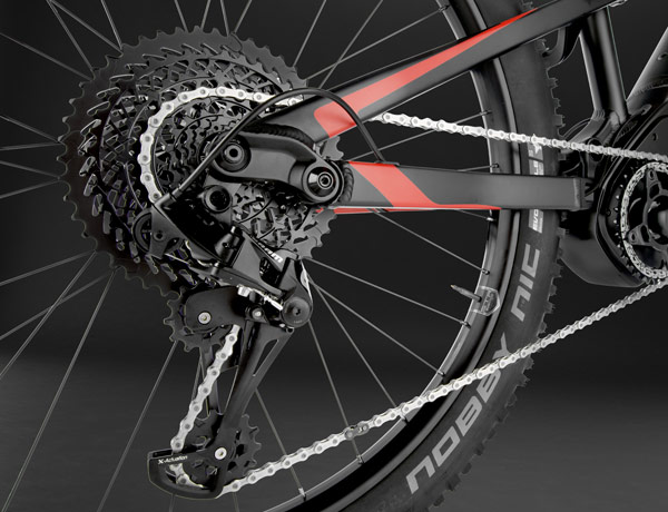 Speciaal ontwikkeld voor E-MTB: SRAM EX1 schakelgroep Speciaal ontwikkeld voor E-MTB: SRAM EX1 schakelgroep