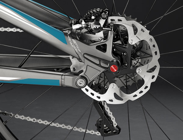 Shimano XT skivebremse; stor bremsekraft under alle forhold Shimano XT skivebremse; stor bremsekraft under alle forhold