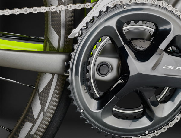 Powermeter ready: Perfekt vorbereitet für die Shimano FC-R9100P Leistungsmesskurbel Powermeter ready: Perfekt vorbereitet für die Shimano FC-R9100P Leistungsmesskurbel
