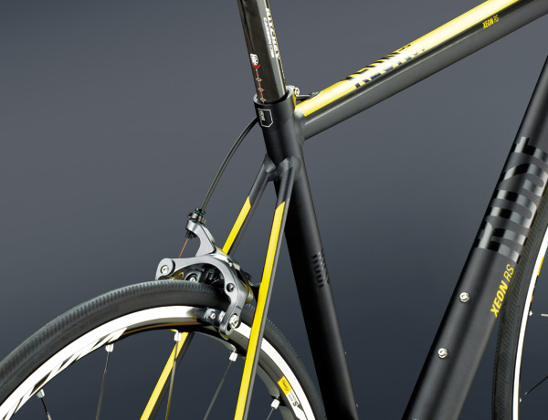 Frame update: compact en elegant door een kortere zitbuis en een fijne staande achtervork Frame update: compact en elegant door een kortere zitbuis en een fijne staande achtervork